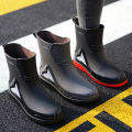 Short and Medium Tube Men's Bundle Rain Shoes Night with Reflective Strip Shoes Waterproof Shoes Elastic Band Waterproof.
