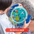 Creative 3D Puzzle Funny Gear Labyrinth Disk Gear Balance Ball Maze Wheel Dish  Puzzle Educational Toys For Kids. 