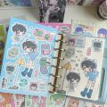 Korean Stickers Cute Sweet Cool Japanese Shibuya Girl Stickers Kawaii Character Stickers Handbook Diary Scrapbook DIY Stickers. 