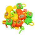 5Pcs/Set Mini Colorful Plastic Lock with Key Toy Locks Notebook Lock for Children Educational Intelligence Toys Gift New. 