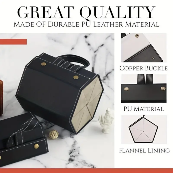 1pc%205/6%20Slots%20PU%20Leather%20Sunglasses%20Storage%20Case%20Portable%20Foldable%20Eyeglasses%20Organizer%20Display%20Multi%20Hanging%20Eyeglasses%20Holder%20-%20Image%202