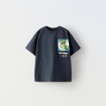 Toddler T-shirt Cute Monster Print Short Sleeve Crewneck Tops 2025 Summer New Design Tees Boys Girls Casual Sports Loose Clothes. 