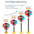 Toddler Adjustable Basketball Hoop 52-115CM Stand Rack for Kids Baby Outdoor Indoor Ball Sport Backboard Rim Shoot Children Toy. 
