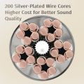 CVJ TS800 HIFI Audio Upgrade Cable Earphones Silver-Plated Eight-Braid Wire for 2.5/3.5/4.4mm.
