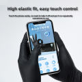 10/30/60/100PCS Disposable Black Nitrile Gloves for Household Use Latex-Free Powder-Free Cleaning Beauty Petcare Hair Dye Gloves.