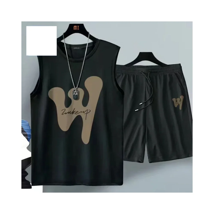 2024%20Summer%20Men%20Clothing%20Harajuku%20Breathable%20Fashion%20Sportswear%20Basketball%20Suit%20Casual%20Short-Sleeved%20T-Shirt%20+%20Shorts%202-Piece%20-%20Image%207
