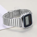 For  F91W Watch Steel for F84 F105 F108 A158 A-168 AE-1300 AE-1200  Straps Ultra-thin Metal Bracelet 18mm 20mm. 