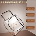 Transparent Double Bottom Glass Mug. 
