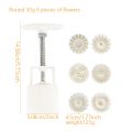 Jelly Mooncake Mould Plastic Mooncake Mold Press With Cookie Stamps Round Chinese Traditional Moon Cake Mold   0086. 