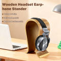 Headphone Stand U-Shaped Wooden, Wooden Headphone Stand Desktop Headphone Display Stand, Suitable for Almost All Headphones..