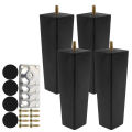 4PCS Solid Wood Furniture Legs 6/10/15cm Chair Bed Table Cabinet Heightening Parts Furniture Foot Replacement Accessories. 