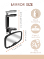 1PC & 2PC Clip-On Baby Car Mirror | Shatterproof Rear View Mirror for Rear-Facing Infant, Secure for Bumpy Rides.