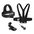 Chest Head Strap Belt For Hero 13 12 11 10 9 8 7 Action 5 Pro 4 Camera Insta360 X5 X4 Accessories With J-hook Mount.