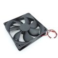 100% Brand New 12v 0.12A Fan Dual Ball Bearings 120mm x 120mm x 25mm 5 inch 12v Brushless DC Cooling Exhaust Fan, For Desktop. 