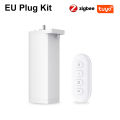 4th 15CM Mini Size Wifi/Zigbee Smart Electric Curtain Shutter Motor Remote Voice Control Work with Tuya Alexa  SmartThings. 