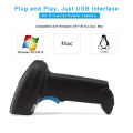 1D/2D Wireless Barcode Scanner Code Reader 2D Handheld Barcode Reader QR Code PDF417 DM Bar Scanner. 