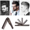 Portable Foldable Pocket Combs Oil Head Plastic Beard Combs Hair Styling Tool Combs For Man Women Folding Comb Barber Hair Tool. 