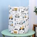 Children Toys Storage Bucket Large Cute Storage Basket Cartoon Print Clothes Organizer Baskets Foldable Household Laundry Bag. 