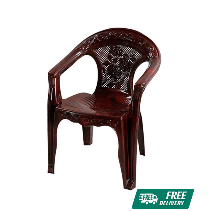 RFL Deluxe Garden Chair Net Flower Rose Wood 86184