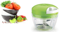 Easy Spin Quick Cutter – Manual Vegetable, Onion, Fruit & Nut Chopper | Hand-Powered Meat Grinder, Mixer & Food Processor (No Color Choice). 