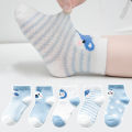 5Pairs/lot 0-24M Infant Baby Socks Baby Socks for Boys Girls Cotton Mesh Newborn Toddler First Walkers Baby Clothes Accessories. 