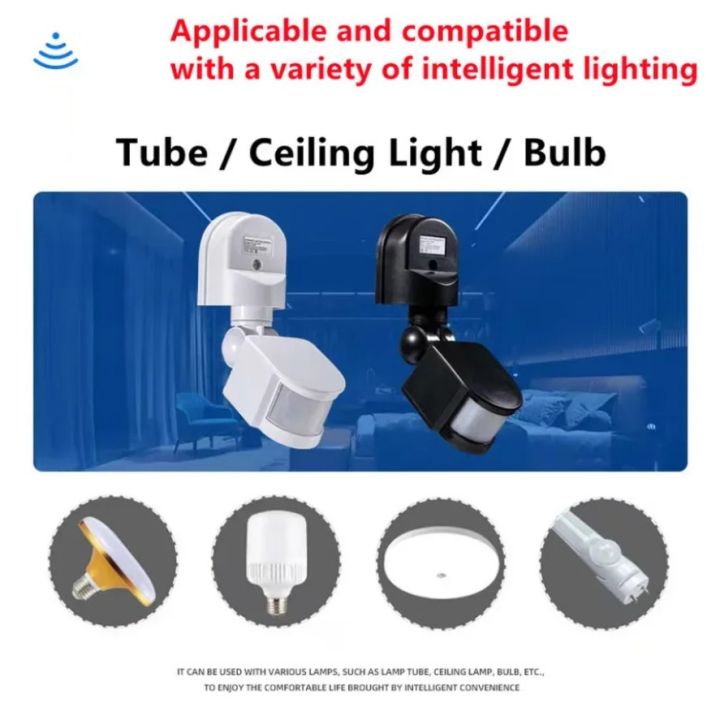 Motion%20Sensor%20LED%20Light%2085-265V%20Automatic%20Infrared%20PIR%20Infrared%20Detector%20180%20Degree%20Rotating%20Outdoor%20Timer%20Switch%20Motion%20Sensor%20-%20Image%202