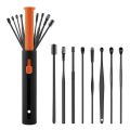 8PCS Ear Pick  Ear Pick Set Ear Wax Removal Kit Ear Spoon Ear Scoop Ear Cleaner Tool Ear-picking with a Storage Tube. 