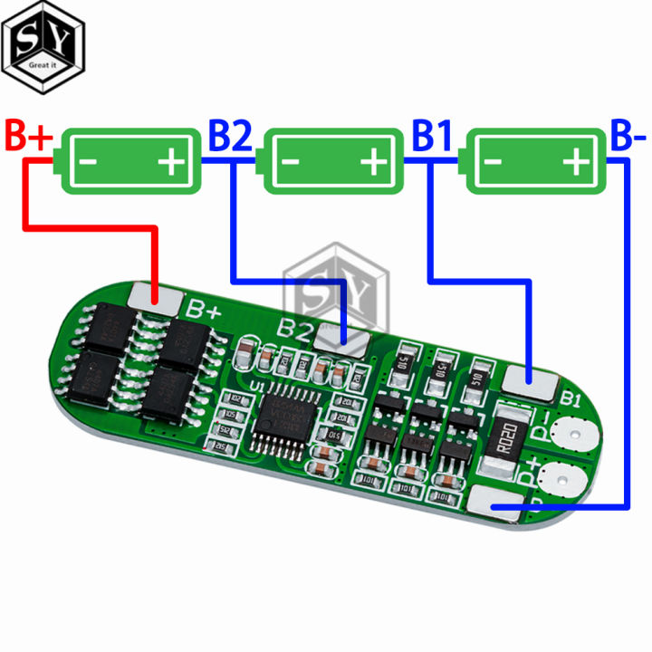 1PCS 3S 10A 12V Lithium Battery Charger Protection Board Module for ...