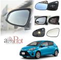 Toyota Vitz KSP130 side mirror lens/glass right side. 