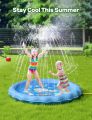 Non-Slip Splash Pad for Kids for 3+ | Inflatable Water Summer Toys | Water Table for Toddlers and Kids Girls Boys | Summer Water Play Sprinklers Toys and Backyard Wading Pool (150cm). 