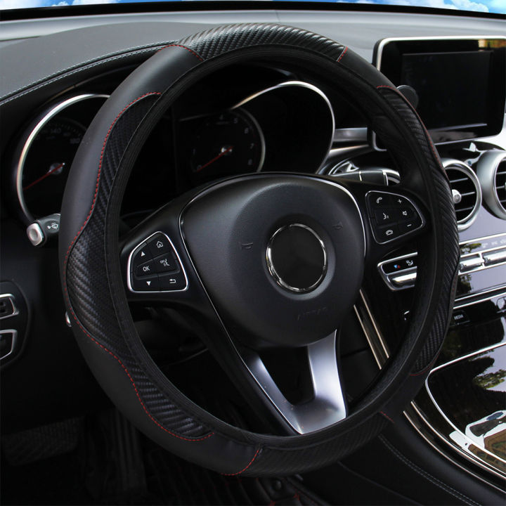 PU%20Carbon%20Fiber%20Leather%20Car%20Steering%20Wheel%20Cover%20Without%20Inner%20Ring%20Suitable%20for%2014.5-15%20Inches%20of%20Automotive%20Supplies%20-%20Image%207