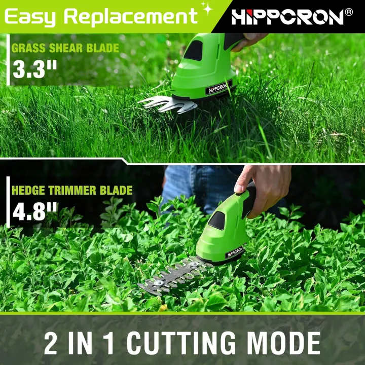 HIPPCRON%202%20in%201%20Portable%20Hedge%20Trimmer%20Cordless%20Handheld%20Mower%20Home%20Garden%20Rechargeable%20Mower%20An%20%20for%20Husband%20and%20Father%20-%20Image%205
