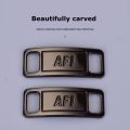 1Pair AF1 Diamond Shoe Charms Fashion Laces Buckle Quality Metal Shoelaces Decorations Chapa Air Force One Shoes Accessories.