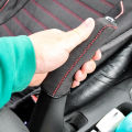Hand Brake Set Universal Car Handbrake Sleeve Leather Cover Anti-Skid Auto Parking Brake. 