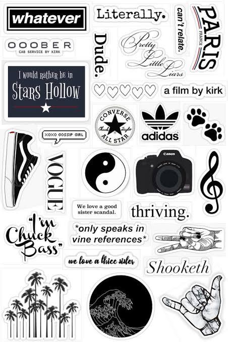 Aesthetic Stickers Pack - 25 Mixed Design Laptop Phone Stickers | Tumblr Style Grunge Fashion Brand Stickers for Water Bottle Skateboard | Teen Girls Boys Gift