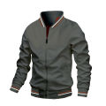 2026 Spring/Autumn New Men Fashion Casual Stand Up Collar Zipper Jacket Outdoor Leisure Sports Comfortable Simple Coat.