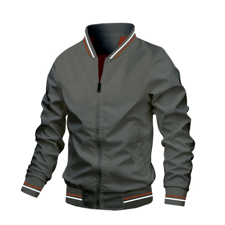 2026%20Spring/Autumn%20New%20Men%20Fashion%20Casual%20Stand%20Up%20Collar%20Zipper%20Jacket%20Outdoor%20Leisure%20Sports%20Comfortable%20Simple%20Coat%20-%20Image%202