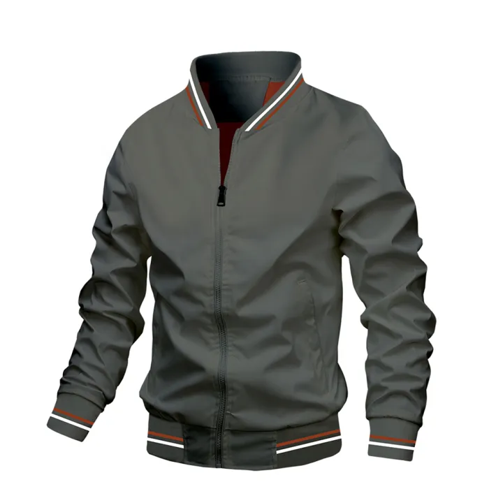 2026%20Spring/Autumn%20New%20Men%20Fashion%20Casual%20Stand%20Up%20Collar%20Zipper%20Jacket%20Outdoor%20Leisure%20Sports%20Comfortable%20Simple%20Coat%20-%20Image%202