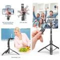 【Delivery Within Thailand】Anti-Shake for Mobile Phones, Selfie Stick, Anti-Shake for Mobile Phones, 3-Axis Anti-Shake Stick, Vlog, 360 Rotating Selfie Stick, Bluetooth Remote, with Built-In Tripod, Professional Aluminum, Anti-Shake Selfie Stick, Gimbal St. 