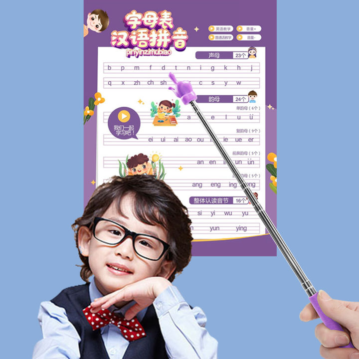 Etractable Teaching Stick Finger Design Whiteboard Pointer Handheld ...