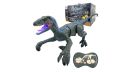 Remote Control Dinosaurs for Boys Age 4-7 8-12, Dionsaur Blue from Dinosaur World - Multifunction RC Robot Dinosaur Toys w/ 3D Eye ED Light, Roaring & Shaking Head, Tail Wagging. 