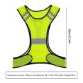 Highlight Reflective Vest Breathable Security Reflective Vest Lightweight Adjustable for Men Women Outdoor Night Riding.