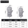 Waterproof Windproof Skiing Snow Gloves For Kids Toddler Cartoon Dinosaur Print Thickened Fleece Warm Winter Baby Gloves. 