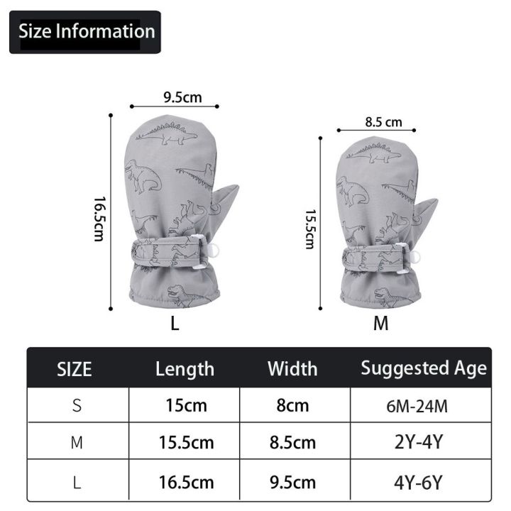 Waterproof%20Windproof%20Skiing%20Snow%20Gloves%20For%20Kids%20Toddler%20Cartoon%20Dinosaur%20Print%20Thickened%20Fleece%20Warm%20Winter%20Baby%20Gloves%20-%20Image%206