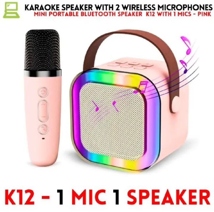 K12%20Wireless%20Mic%20With%20Speaker%20-%20Single%20/%20Double%20RGB%207%20Colour%20Dancing%20Light%20Karaoke%20Mic%20With%20Portable%20Bluetooth%20Microphone%20For%20Recording%20With%20Speaker%20Bluetooth%20wireless%20speaker%20and%20microphone%203%20in%201%20USB/AUX/SD%20Card%20Slot%20Karaoke%20Handheld%20Microphone%20-%20Image%207