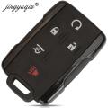 jingyuqin 3/4/5/6BTN Keyless Entry Case for GMC Yukon XL Chevrolet Tahoe Suburban Sierra Silverado Remote Key FOB Shell Housing. 