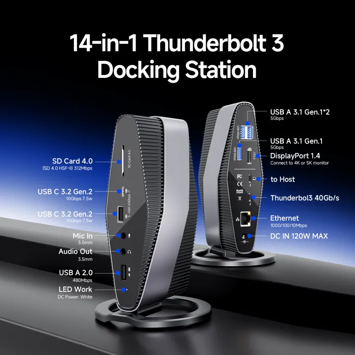 PULWTOP%20Thunderbolt%203%20Dock,%20Laptop%20Docking%20Station%20with%20Dual%20Monitor%204K%20Display,%2040Gb/s,%20SD/TF%204.0,%20USB%20A/C%2010Gbps%20-%20Image%202