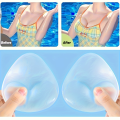 Invisible Bikini Self-Adhesive Thickened Inserts Waterproof Bra Cute Strapless Triangle Silicone Breast Pads Lift Push-Up. 