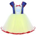 Baby Snow White Costume for Girls Birthday Carnival Party Cosplay Minni Cartoon Mouse Princess Dress Summer Baby Girl Clothes. 