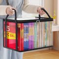 PVC Storage Bag with Flip Lid & Viewing Window - Durable Rectangular Organizer for Toys, Crafts, Books, School Supplies, Snacks. 